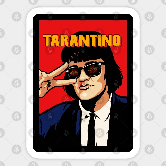 Tarantino Sticker by Masterpopmind